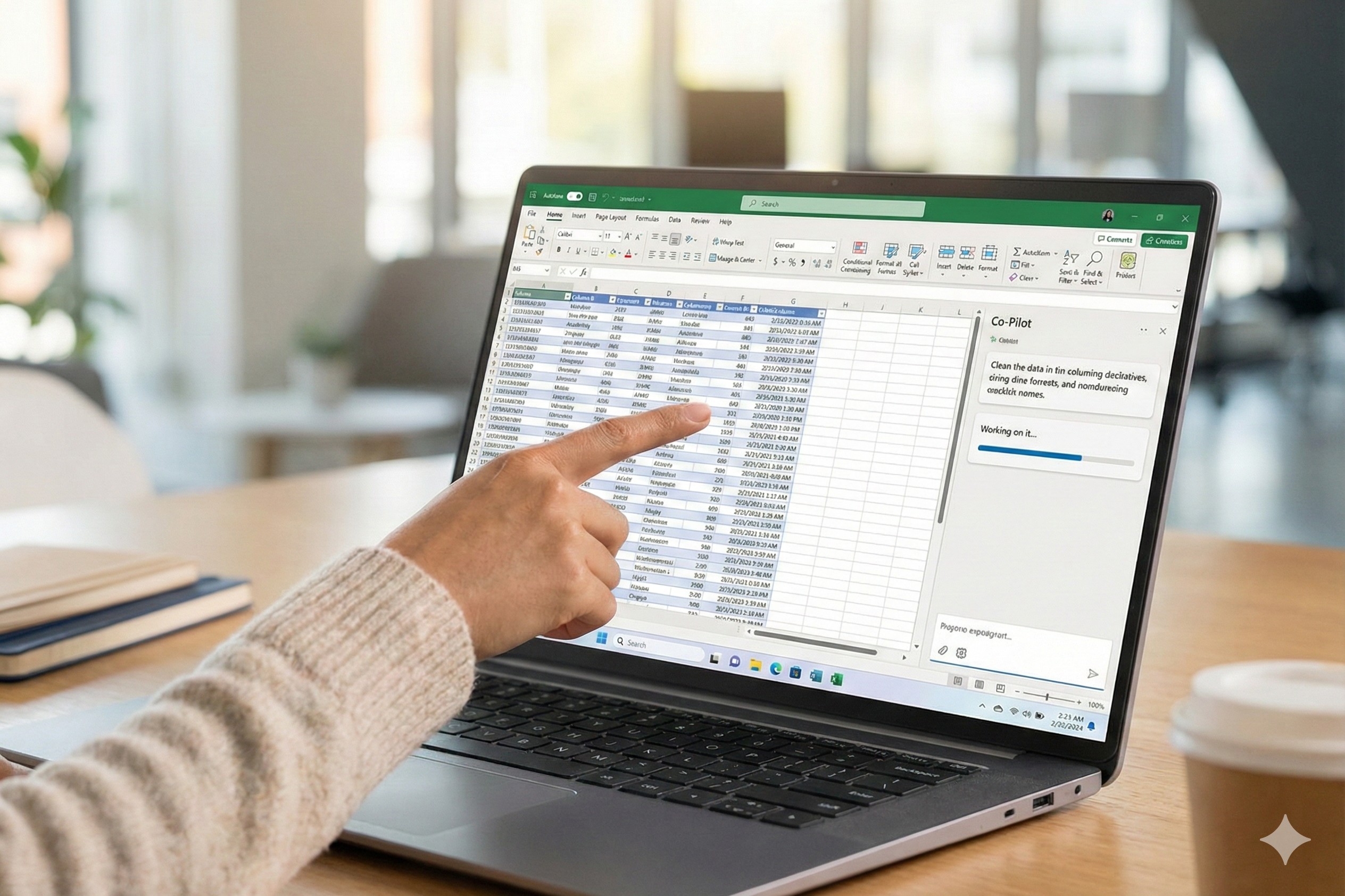 Excel Copilot Cleaning Data